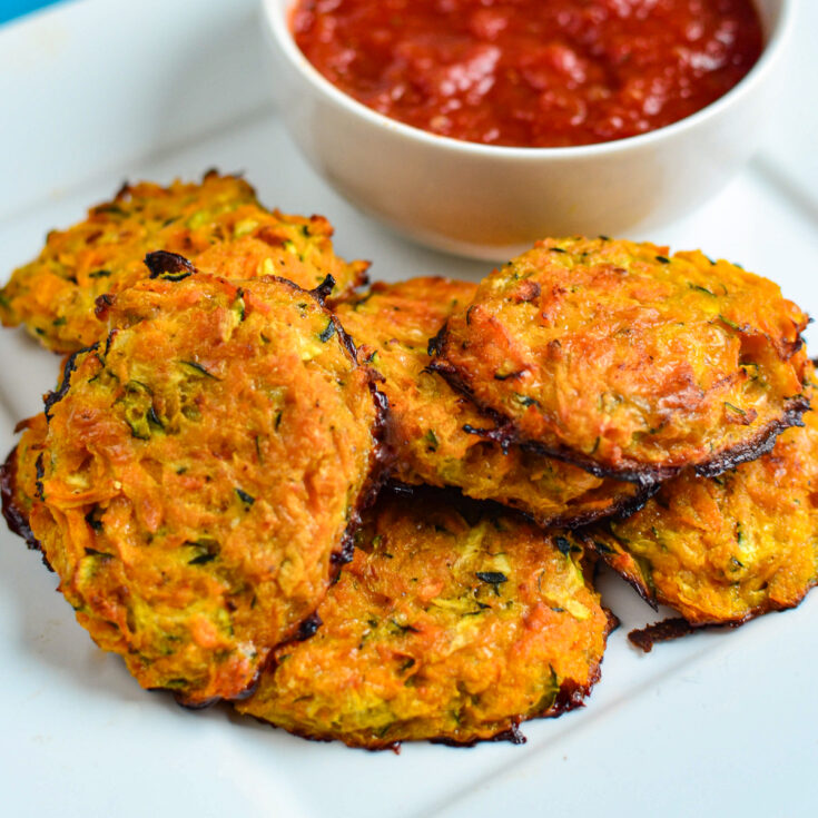 Cheesy Sweet Potato and Zucchini Bites