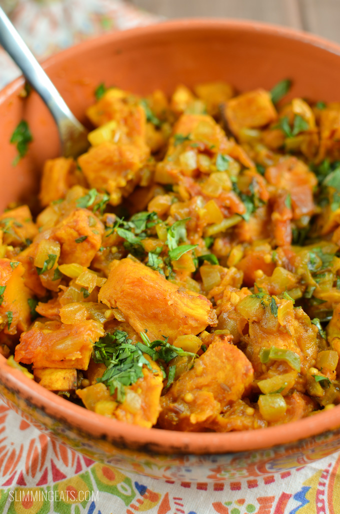 Slimming Eats Bombay Butternut Squash - gluten free, dairy free, vegetarian, paleo, Whole30, Slimming Eats and Weight Watchers friendly