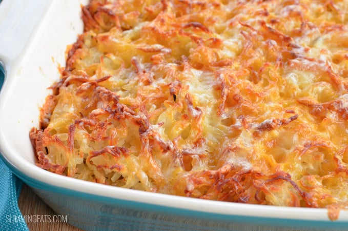Slimming Eats Cheesy Sausage and Egg Hash Brown Casserole - gluten free, paleo, Slimming World and Weight Watchers friendly