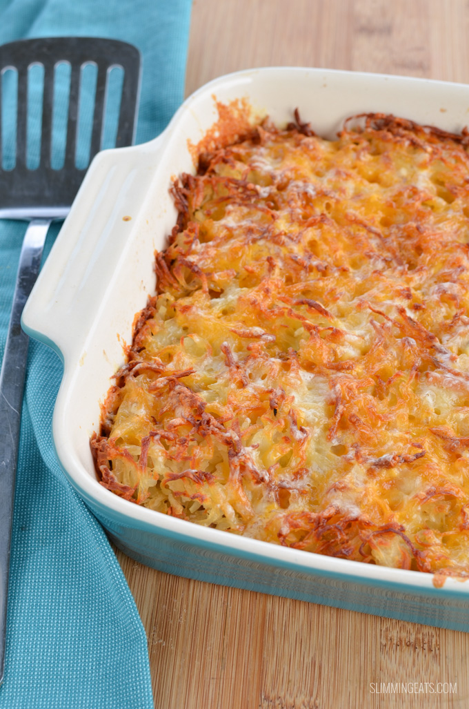Slimming Eats Cheesy Sausage and Egg Hash Brown Casserole - gluten free, paleo, Slimming World and Weight Watchers friendly