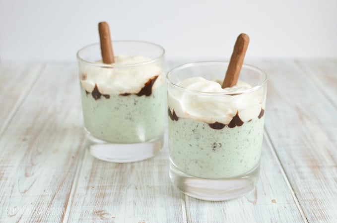 Slimming Eats Mint Chocolate Yoghurt Parfait - gluten free, vegetarian, Slimming World and Weight Watchers friendly