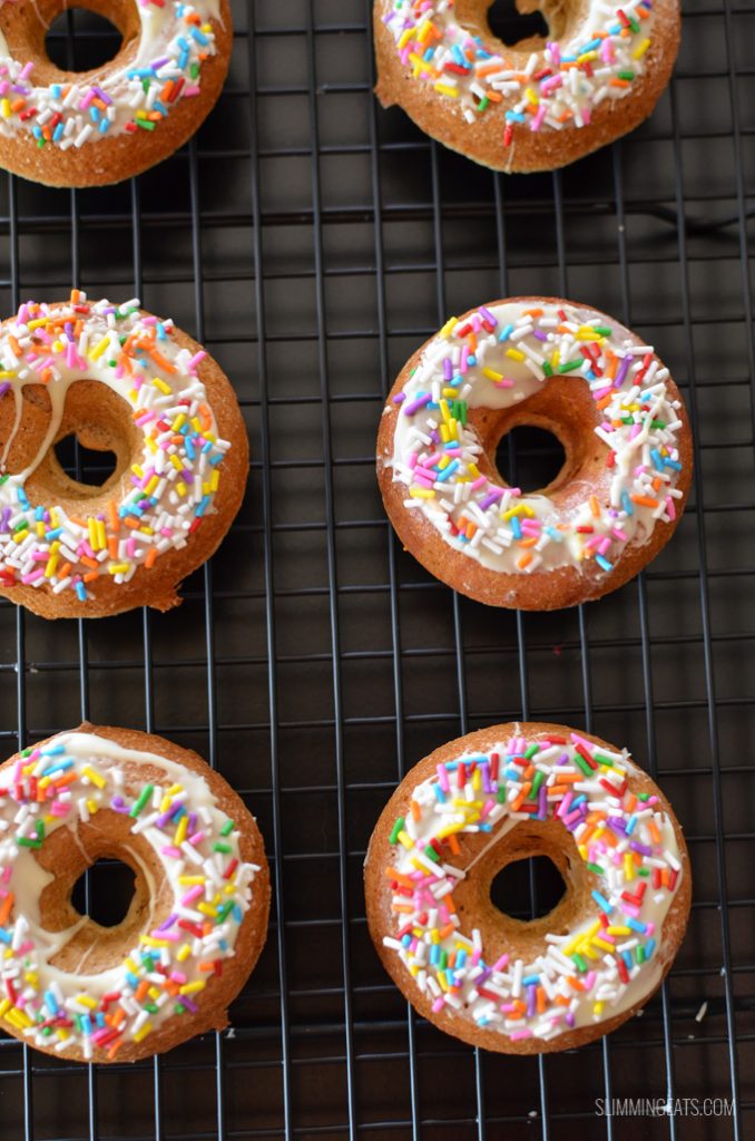White Chocolate Glazed doughnuts Slimming Eats