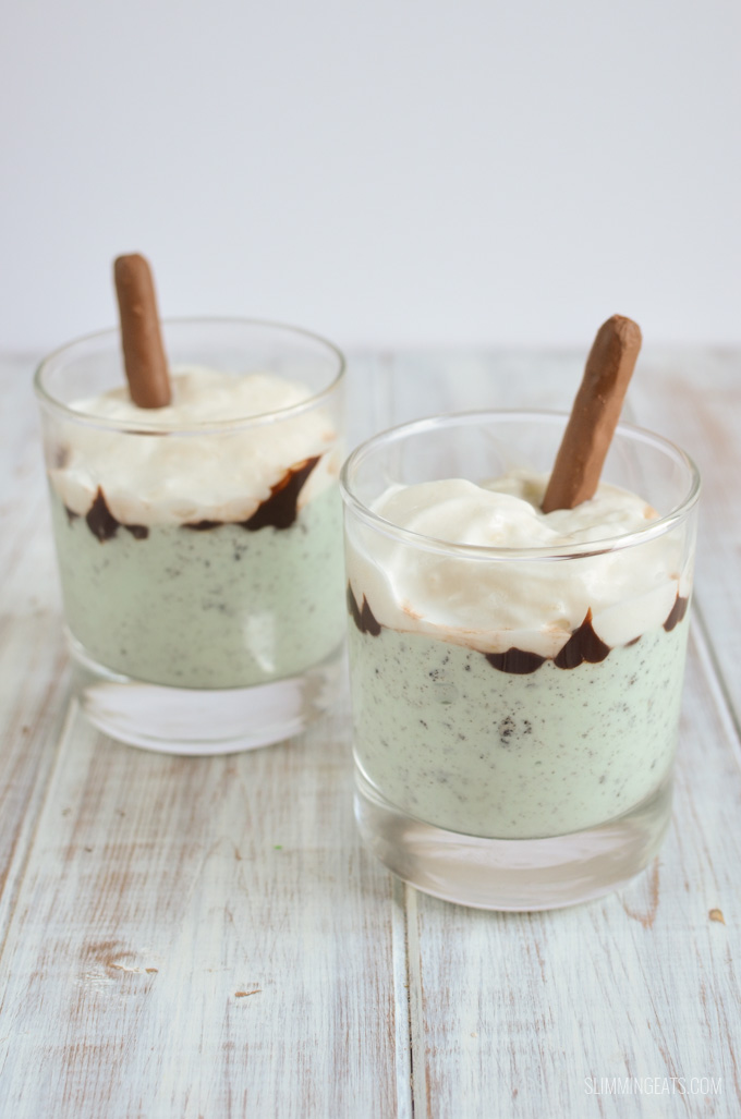 Slimming Eats Mint Chocolate Yoghurt Parfait - gluten free, vegetarian, Slimming Eats and Weight Watchers friendly