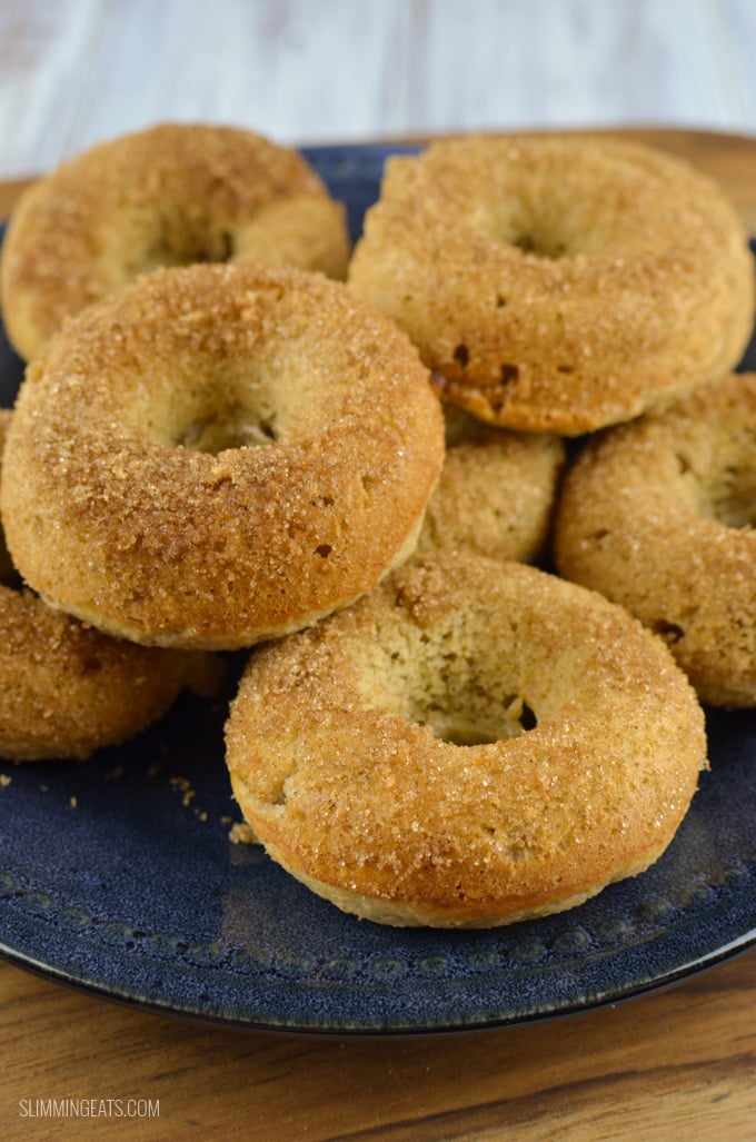 Slimming Eats Slimming Eats Baked Banana Doughnuts - gluten free, vegetarian, Slimming Eats and Weight Watchers friendly