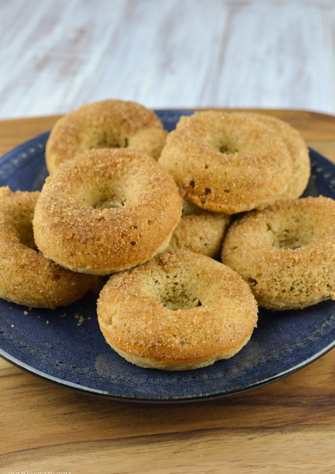 Slimming Eats Baked Banana Doughnuts - gluten free, vegetarian, Slimming World and Weight Watchers friendly