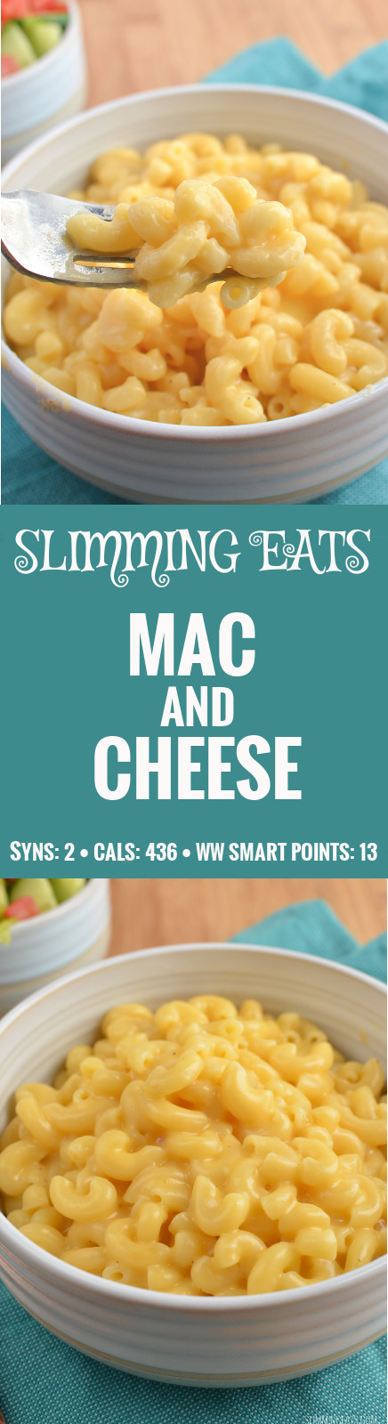 Slimming Eats Quick Mac and Cheese - gluten free, vegetarian, Slimming World and Weight Watchers friendly