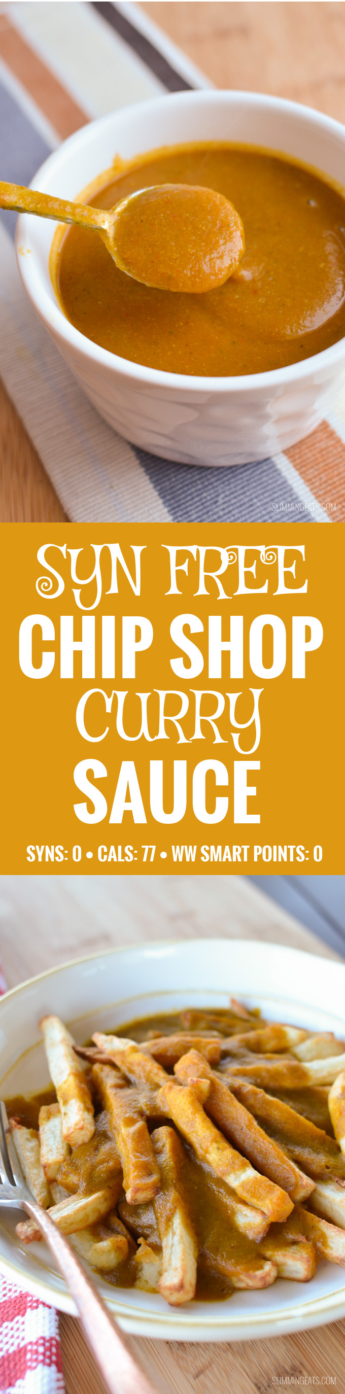 Slimming Eats Syn Free Chip Shop Curry Sauce - gluten free, dairy free, vegetarian, paleo, Whole30, Slimming World, Weight Watchers, friendly