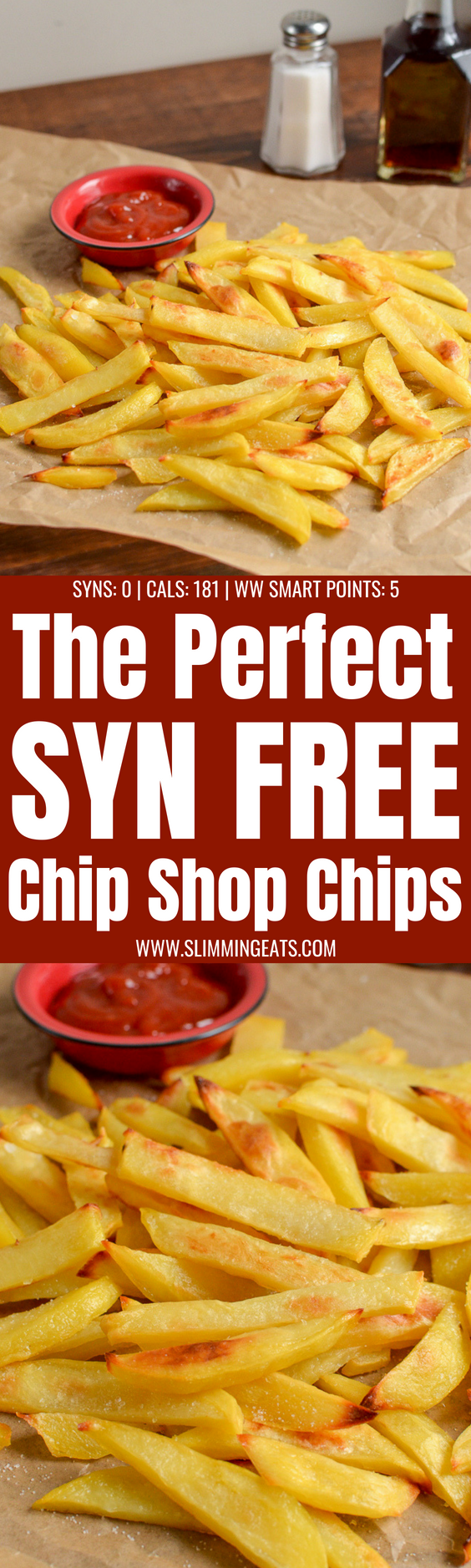 Stay on plan with my method for the PERFECT Syn Free Chip Shop Chips you can make at home | gluten free, dairy free, vegan, Slimming World and Weight Watchers friendly