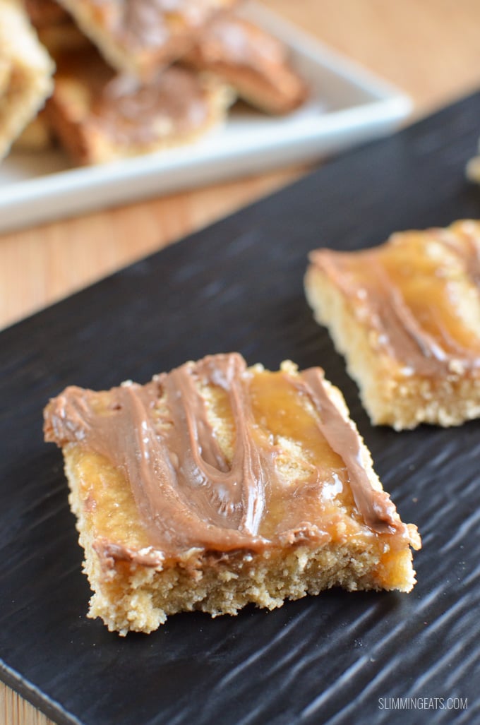 Slimming Eats Millionaires Shortbread - gluten free, dairy free, vegetarian, Slimming Eats and Weight Watchers friendly