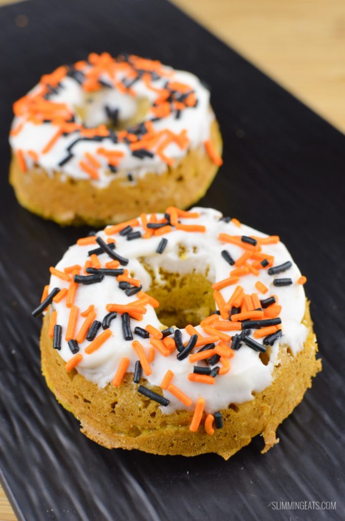 Pumpkin Oatmeal Doughnuts Slimming World recipe Slimming Eats