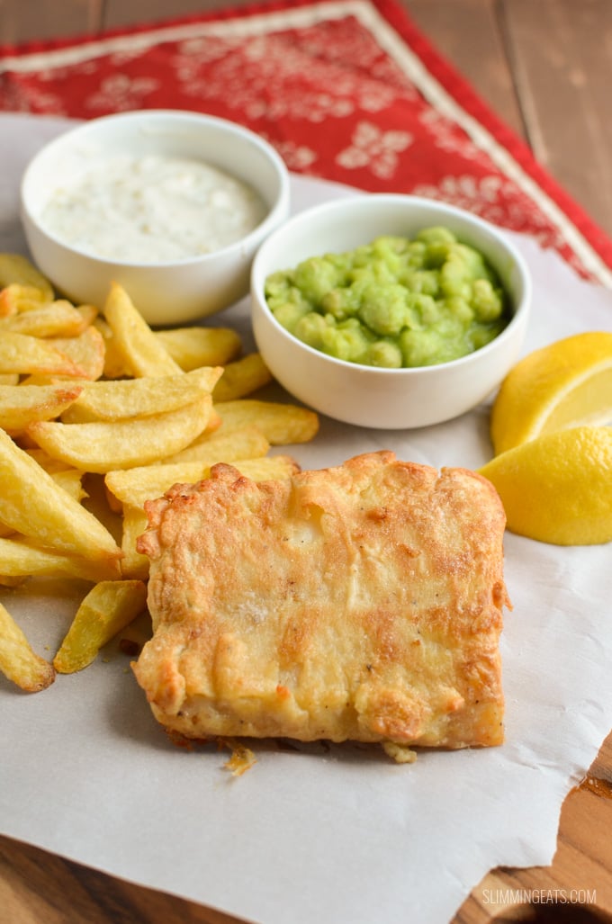 Slimming Eats Best Ever Low Syn Fish and Chip Fakeaway Night - gluten free, dairy free, Slimming World and Weight Watchers friendly