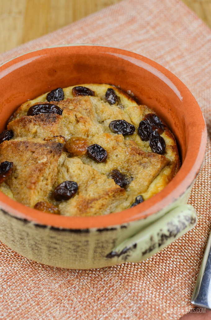 Slimming Eats Bread and Butter Pudding - vegetarian, Slimming Eats and Weight Watchers friendly