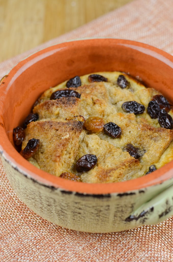 Slimming Eats Bread and Butter Pudding - vegetarian, Slimming Eats and Weight Watchers friendly