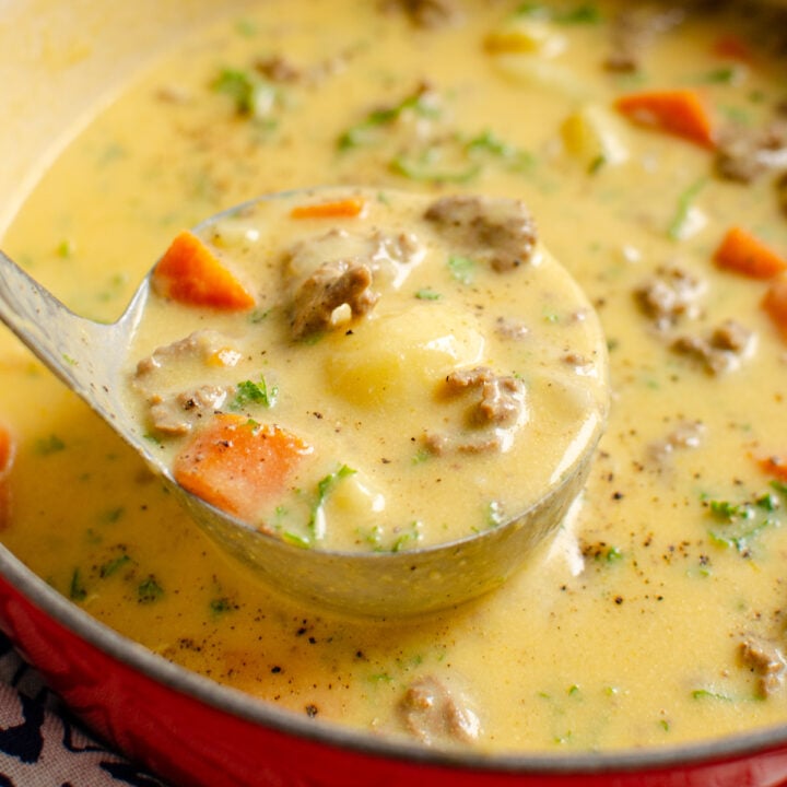 Creamy Cheeseburger Soup