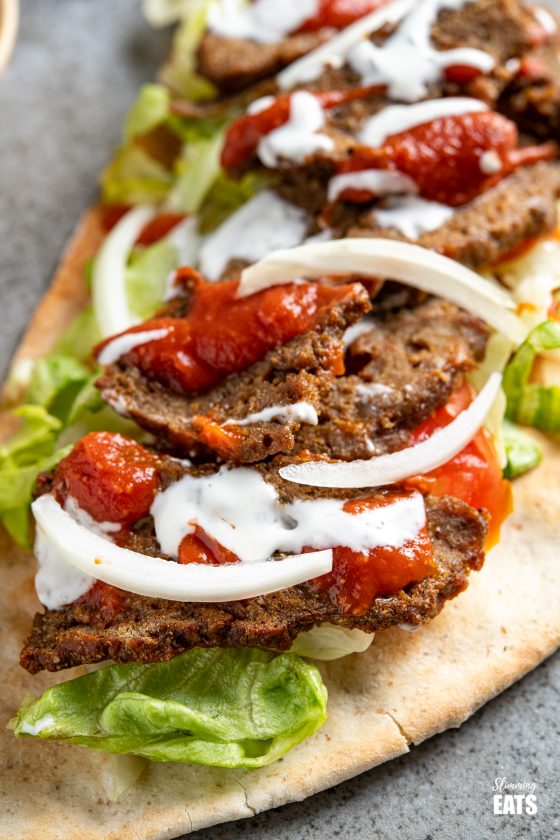 Doner Kebab Fakeaway (Oven or Air Fryer ) Slimming Eats