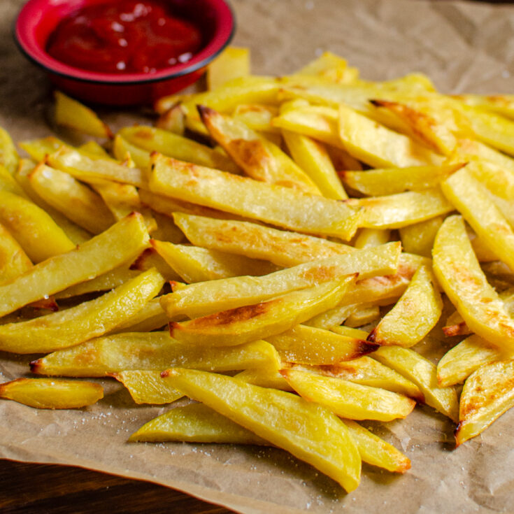 Homemade Oven Baked Chip Shop Style Chips