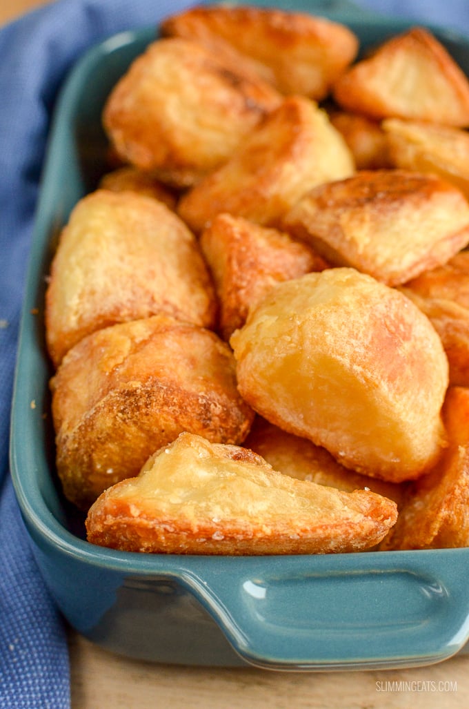 Slimming Eats Best Ever Syn Free Roast Potatoes - gluten free, dairy free, vegetarian, Slimming World and Weight Watchers friendly