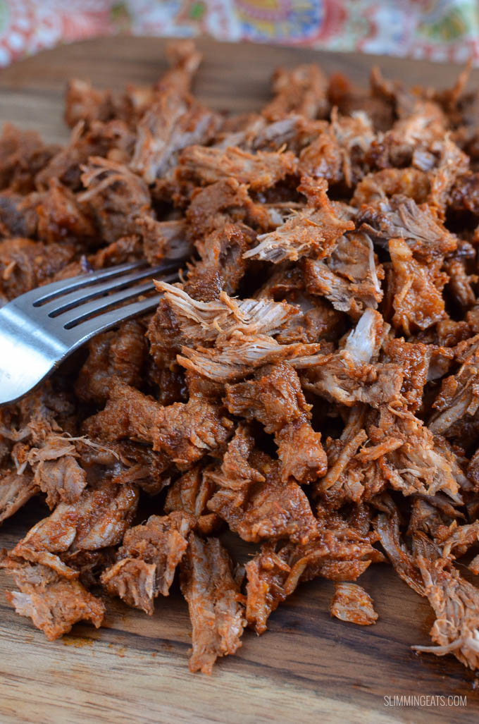 Slimming Eats Stove Top Low Syn Pulled Pork - gluten free, dairy free, paleo, Slimming World and Weight Watchers friendly