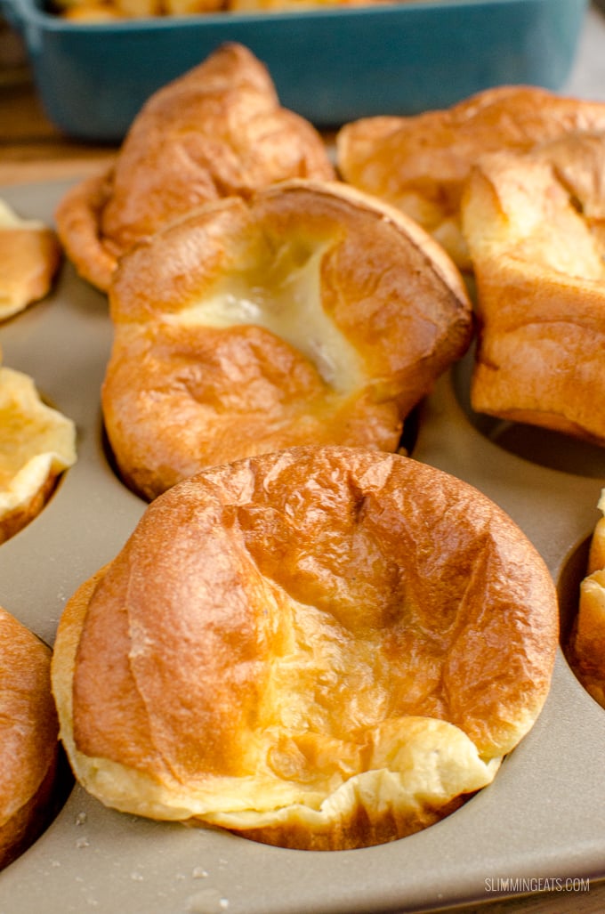 Slimming Eats 1 Syn Yorkshire Puddings - dairy free, vegetarian, Slimming World and Weight Watchers friendly