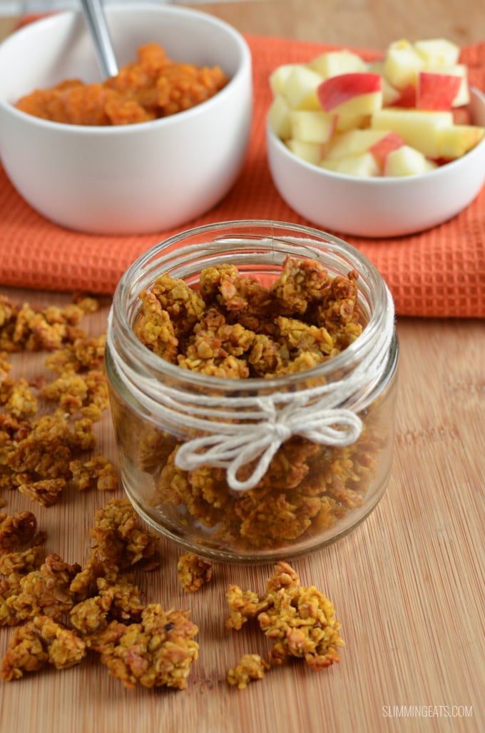 Slimming Eats Pumpkin Granola - gluten free, dairy free, vegetarian, Slimming Eats and Weight Watchers friendy