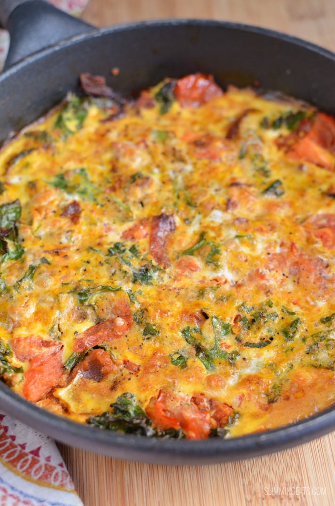 Slimming Eats Bacon, Kale and Sweet Potato Frittata - gluten free, dairy free, paleo, Whole30, Slimming Eats and Weight Watchers friendly