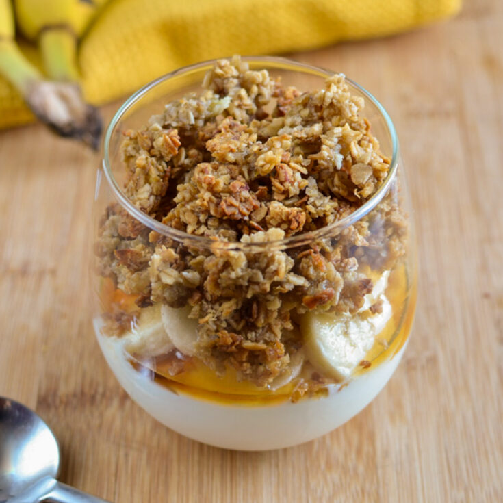 Banana Granola Yoghurt Parfait