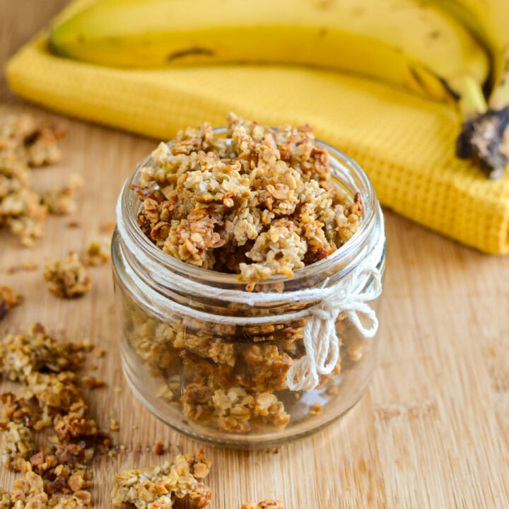 Healthy Low Calorie Banana Granola