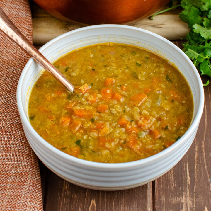Spicy Carrot and Lentil Soup