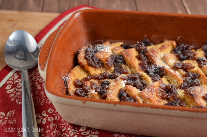 Slimming Eats Christmas Mince Pie Bread Pudding - dairy free, vegetarian, Slimming World and Weight Watchers friendly