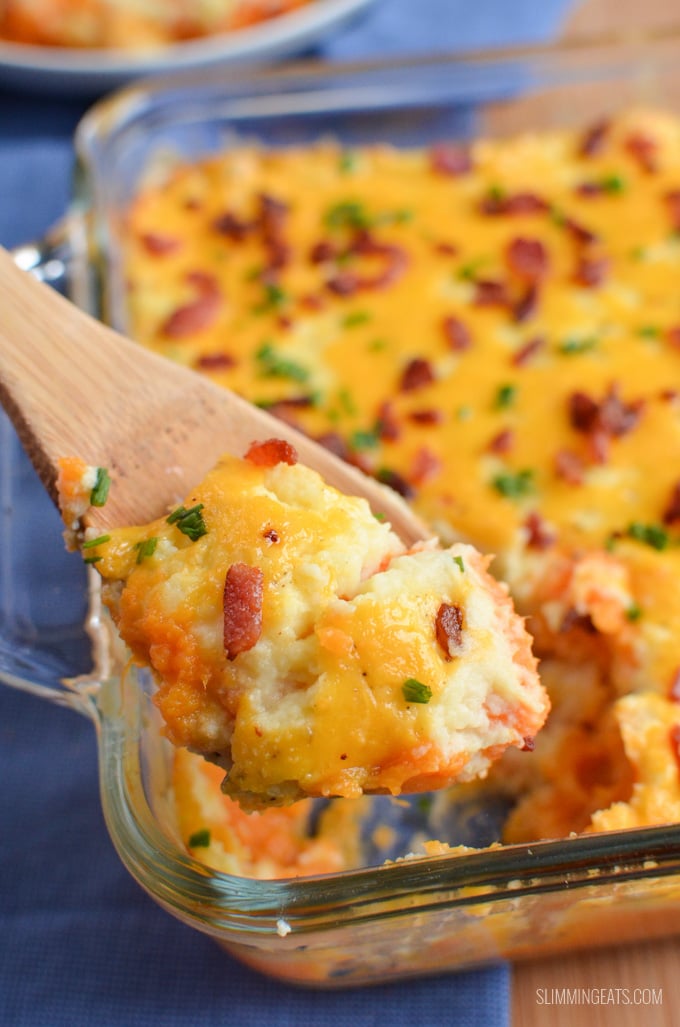 Slimming Eats Layered Mashed Potato Casserole - gluten free, vegetarian, Slimming Eats and Weight Watchers friendly Slimming Eats Layered Mashed Potato Casserole - gluten free, vegetarian, Slimming Eats and Weight Watchers friendly