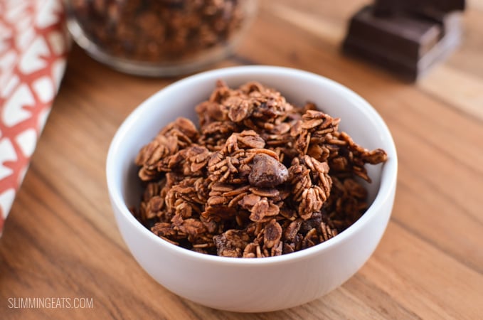 Slimming Eats Chocolate Granola - gluten free, vegetarian, Slimming Eats and Weight Watchers friendly