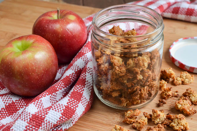 Slimming Eats Low Calorie Easy Healthy Apple Granola - gluten free, dairy free, vegetarian, Slimming Eats and Weight Watchers friendly