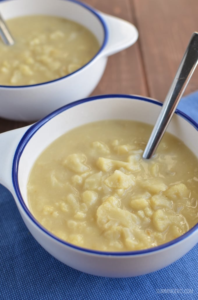 Slimming Eats Cauliflower Cheese Soup - gluten free, vegetarian, Instant Pot, Slimming Eats and Weight Watchers friendly Slimming Eats Cauliflower Cheese Soup - gluten free, vegetarian, Instant Pot, Slimming Eats and Weight Watchers friendly