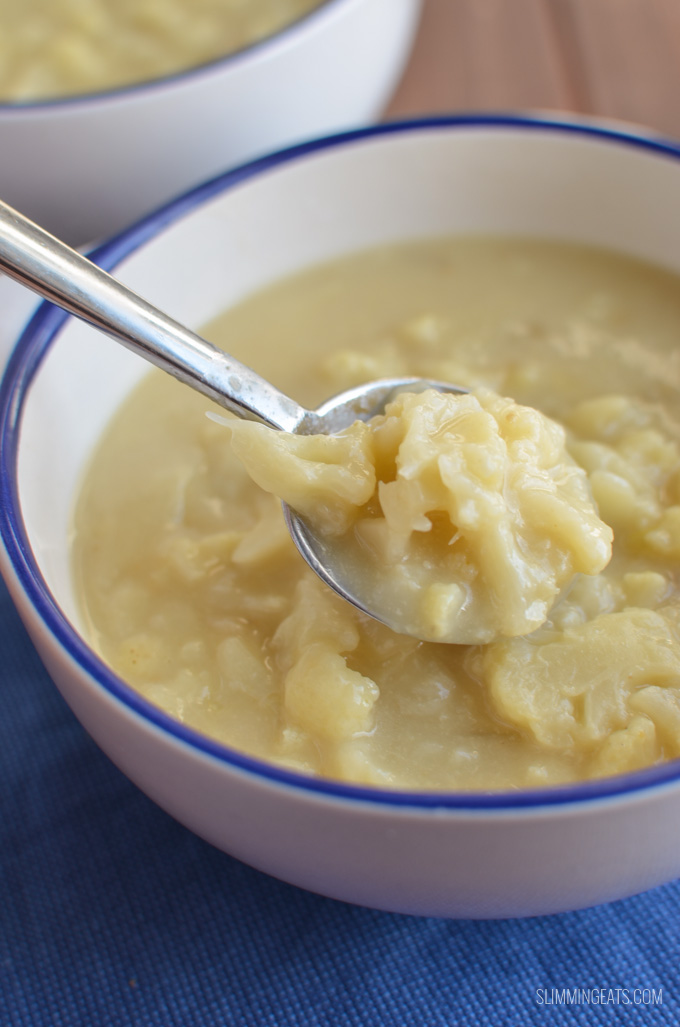 Slimming Eats Cauliflower Cheese Soup - gluten free, vegetarian, Instant Pot, Slimming Eats and Weight Watchers friendly