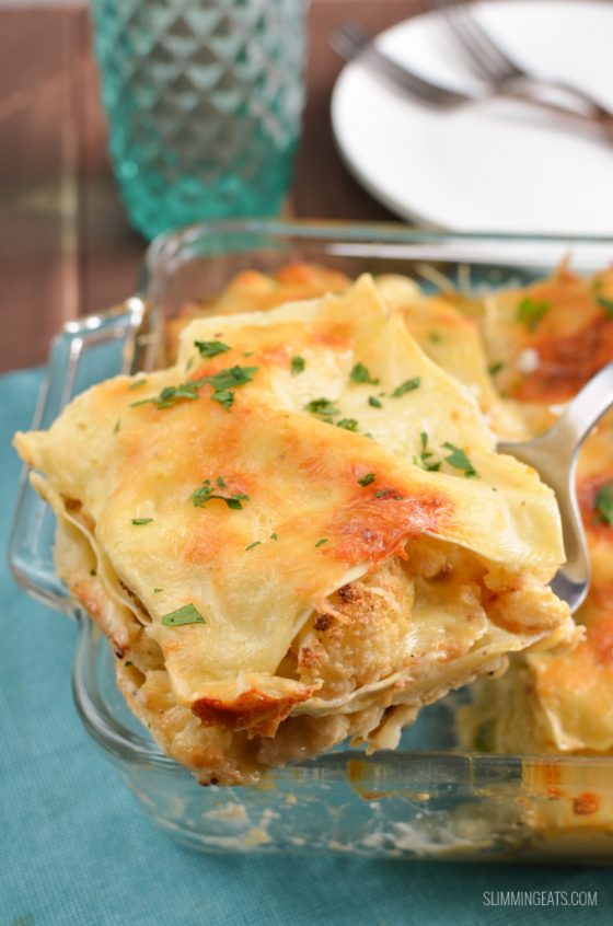 Roasted Cauliflower Cheese Lasagne Slimming Eats Recipes