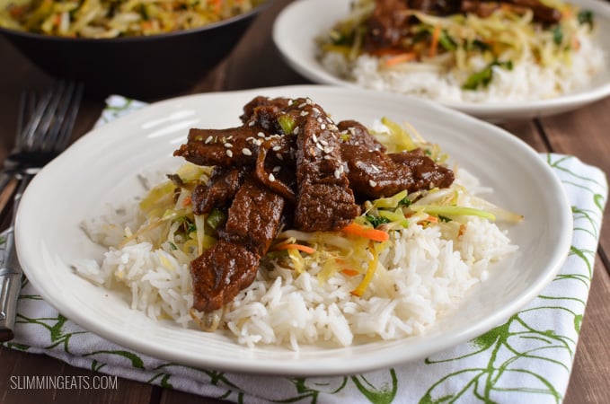 Slimming Eats Korean Style Beef (bulgogi) - gluten free, dairy free, paleo, Slimming Eats and Weight Watchers friendly