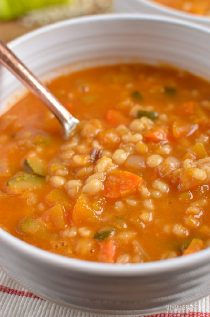 Vegetable and Pearl Barley Soup (Stove Top, Instant Pot) Slimming Eats