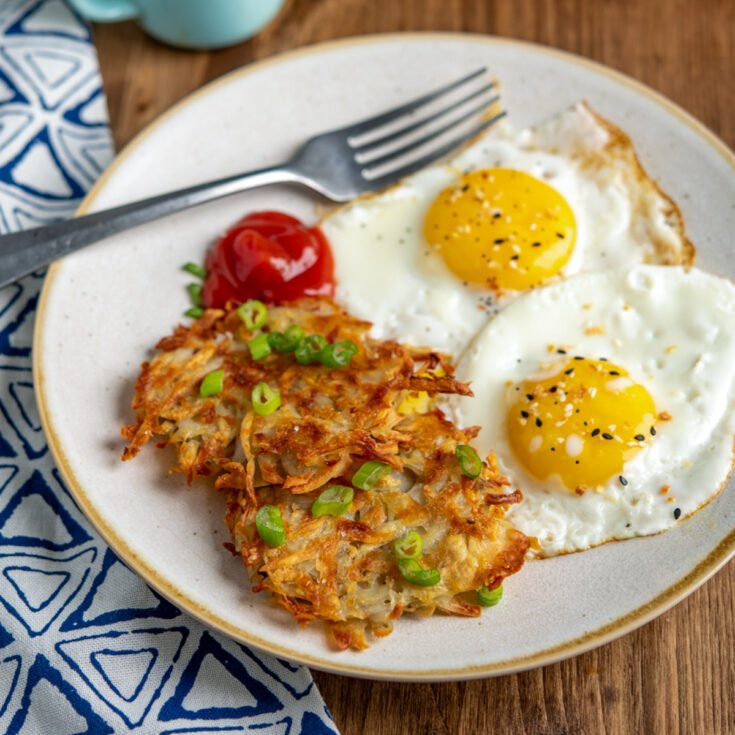 Oven Baked Crispy Golden Hash Browns