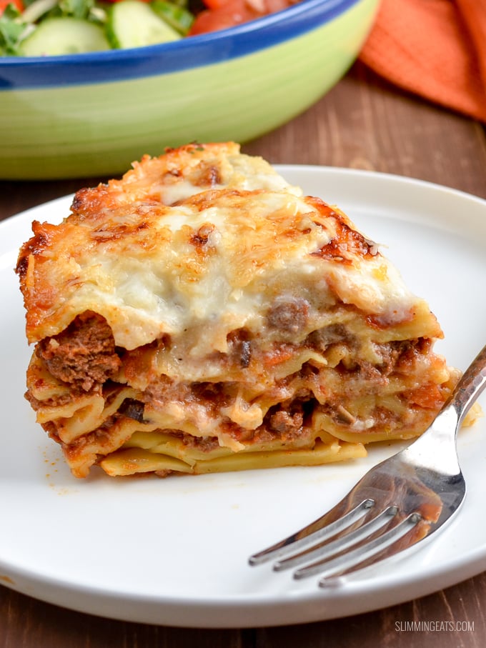 The Ultimate Lasagne Pie - a firm family favourite that can be cooked in the Instant Pot or an oven.  | Slimming Eats and Weight Watchers friendly