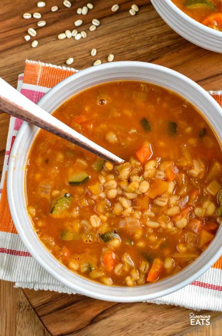 Vegetable and Pearl Barley Soup (Stove Top, Instant Pot) Slimming Eats
