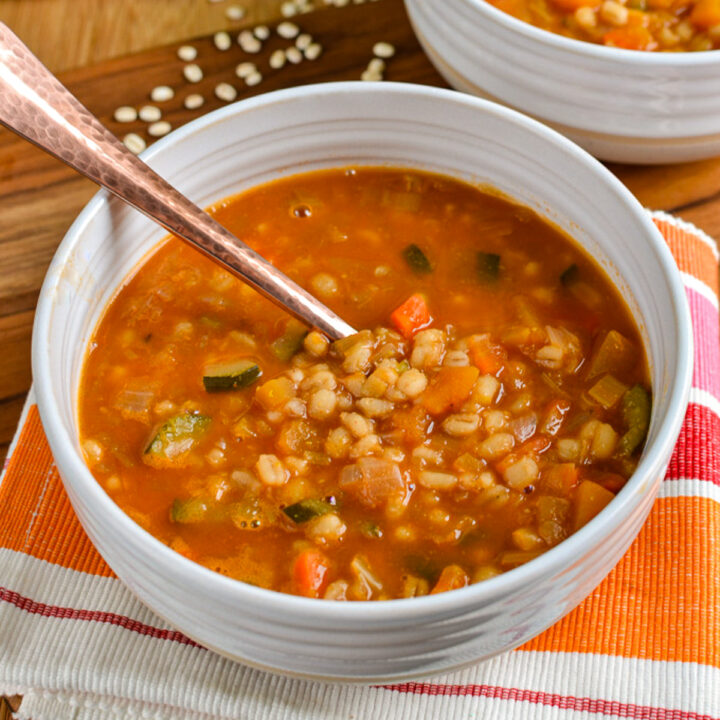Vegetable and Pearl Barley Soup (Instant Pot, Stove Top)