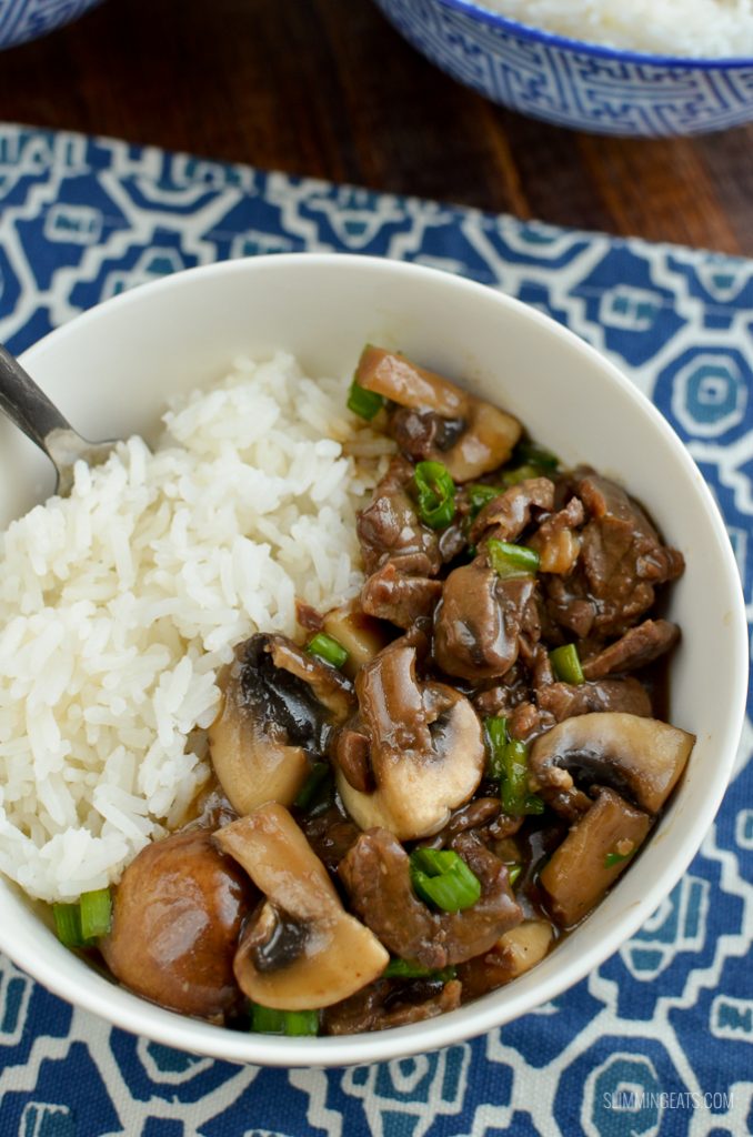 Beef with Mushrooms in Oyster Sauce Slimming Eats