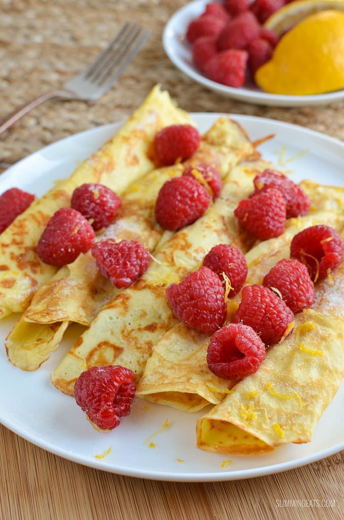 Low Syn Crepe Style Pancakes - vegetarian, Slimming World and Weight Watchers friendly