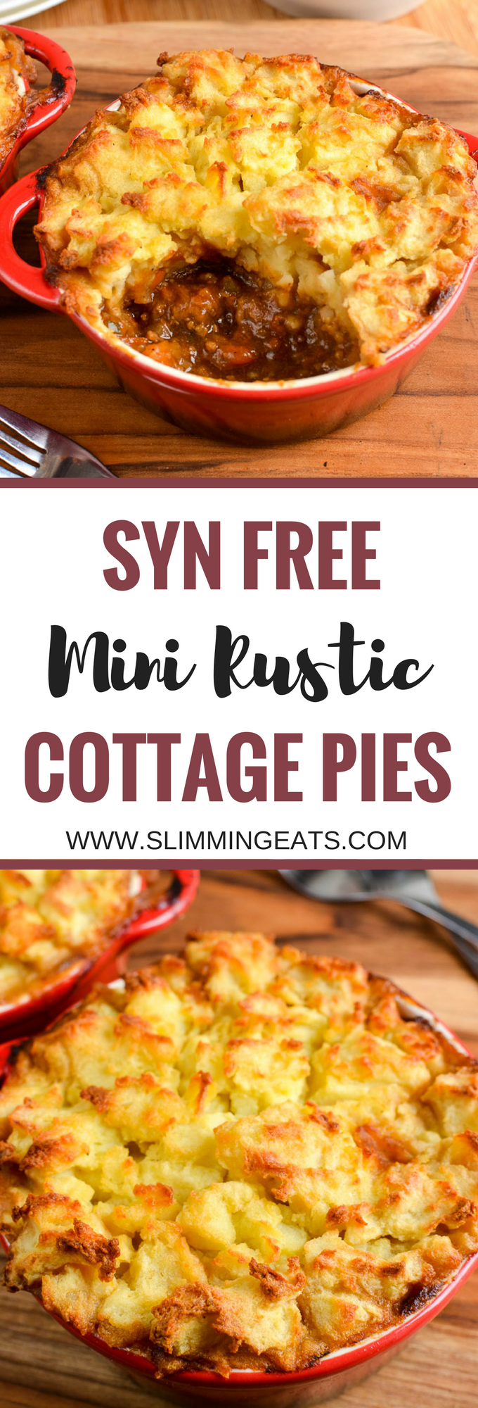 Slimming Eats Syn Free Mini Cottage Pies - gluten free, dairy free, paleo, Slimming World and Weight Watchers friendly
