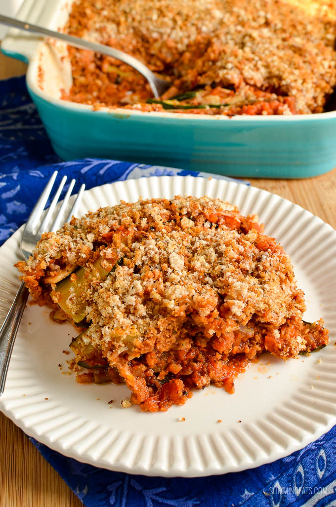 Slimming Eats Syn Free Roasted Vegetable Gratin - vegetarian, Slimming World and Weight Watchers friendly