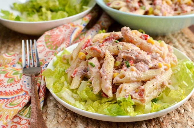 Slimming Eats - Slimming Eats Tuna Pasta Salad - gluten free, Slimming Eats and Weight Watchers friendly Slimming Eats - Slimming Eats Tuna Pasta Salad - gluten free, Slimming Eats and Weight Watchers friendly