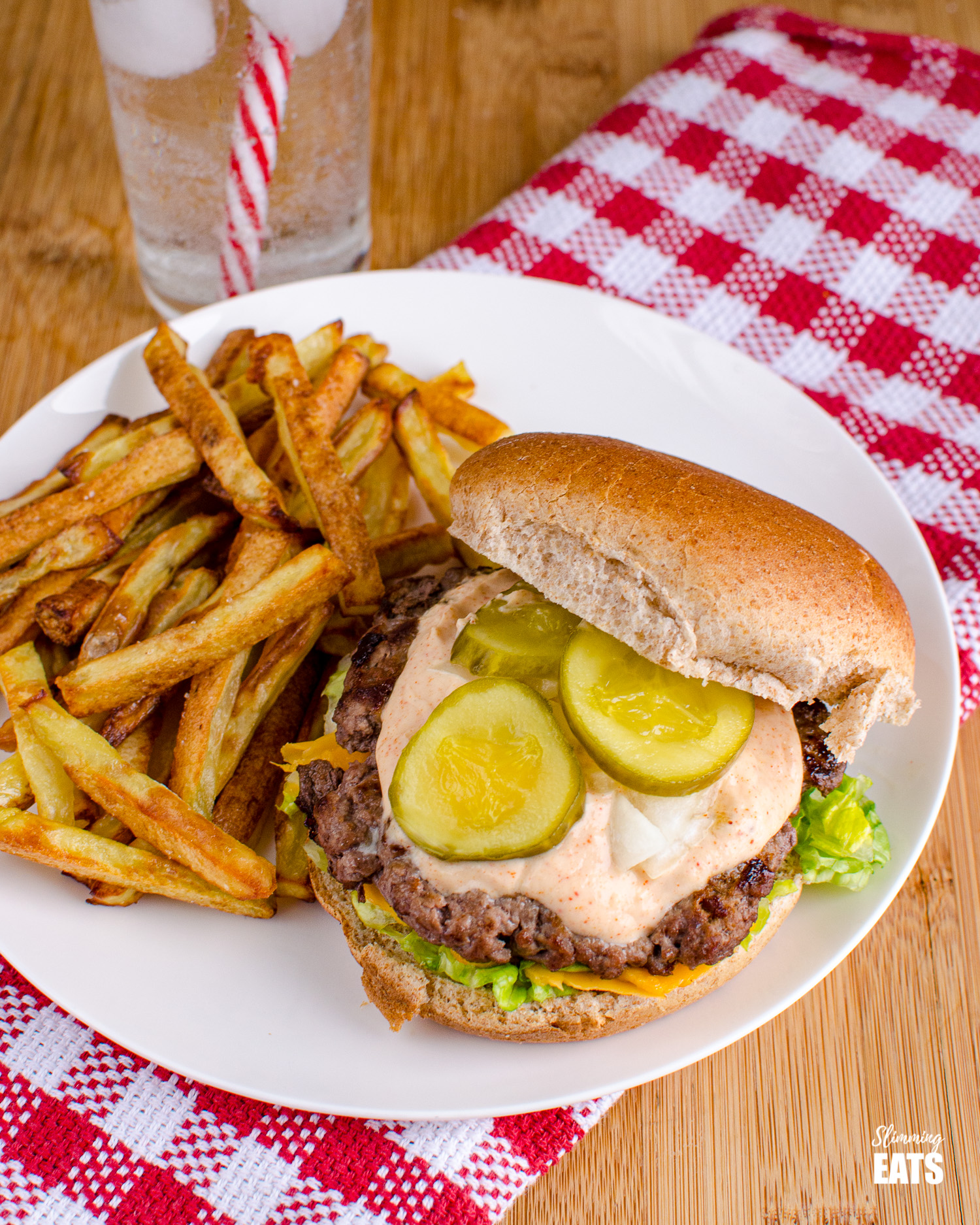 Lighter Big Mac and Fries Fakeaway Slimming Eats Recipe