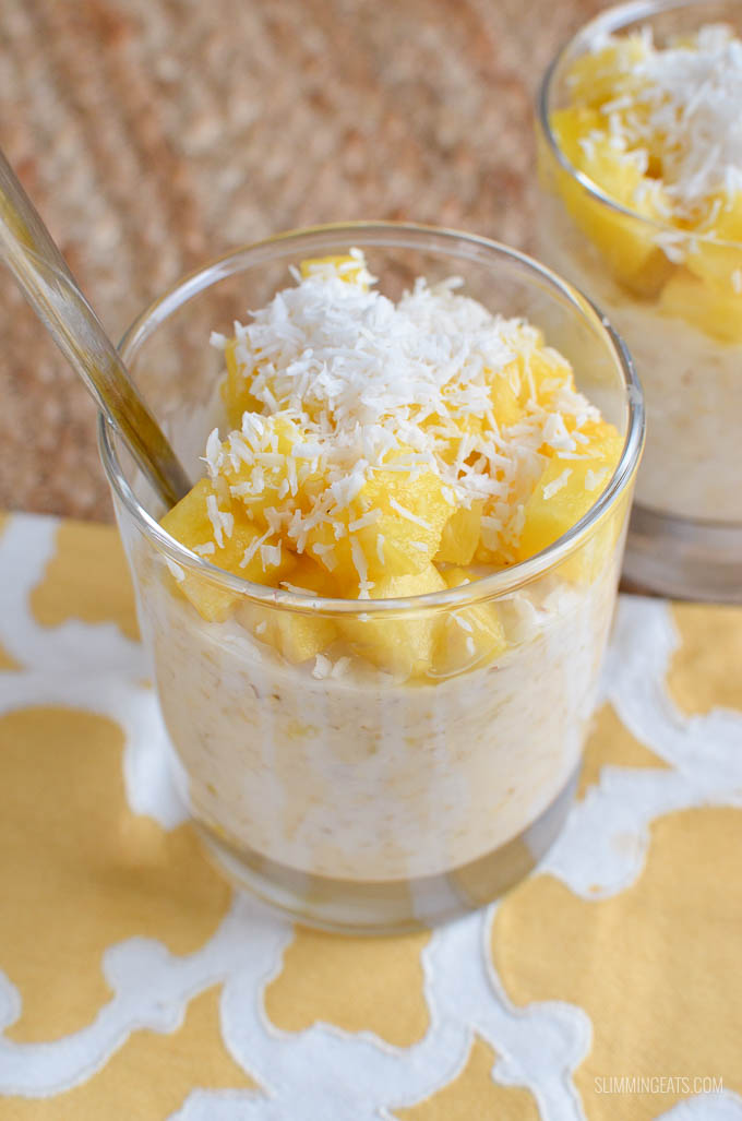 Low Syn Pina Colada Overnight Oats