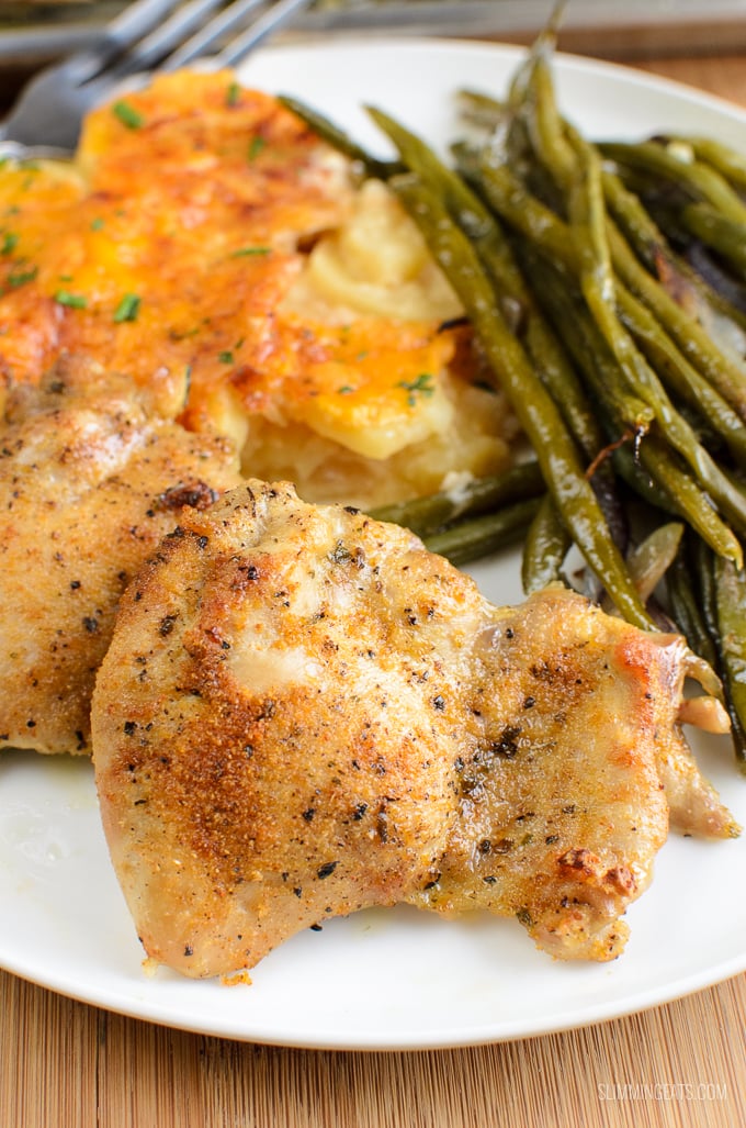 Slimming Eats Garlic Chicken and French Bean Tray bake - gluten free, dairy free, paleo, Slimming Eats and Weight Watchers friendly