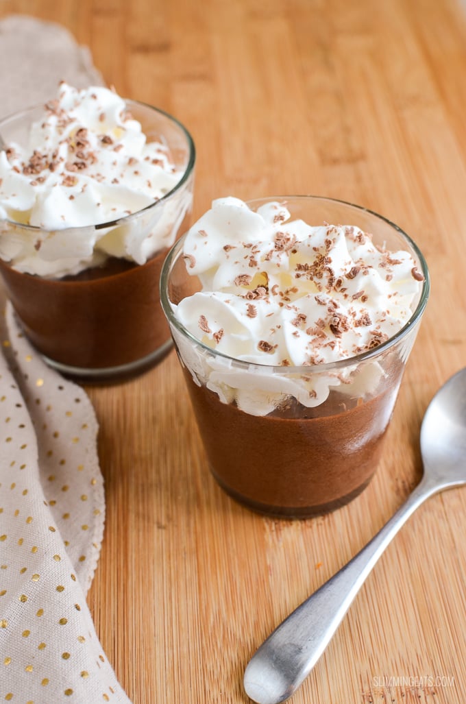 Slimming Eats Chocolate Mousse - gluten free, dairy free, vegetarian, Slimming Eats and Weight Watchers friendly